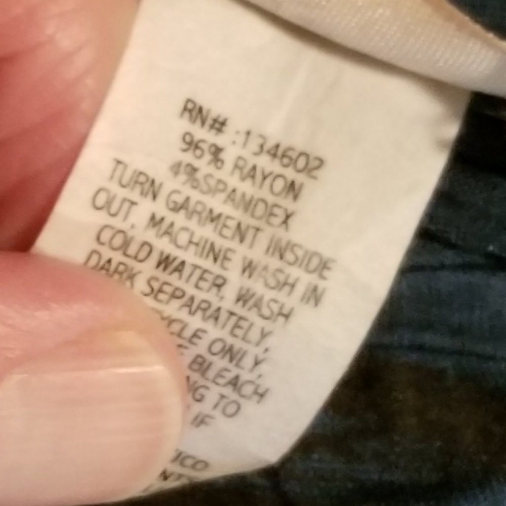 Agenda Blue Lightweight Blouse 1/2 Sleeve Floral design w/Sparkling Beads – Sm - Picture 6 of 6